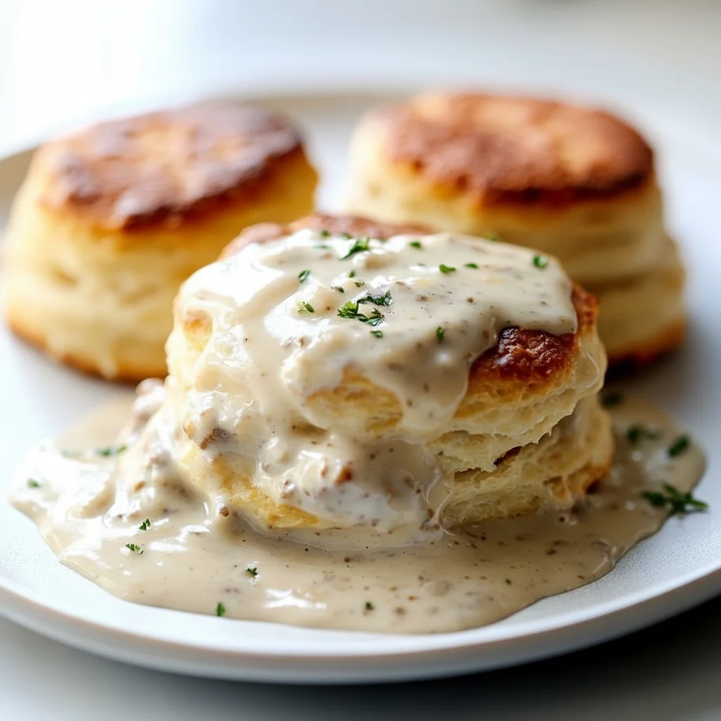 Buttery Biscuits and Gravy Recipe Country Style