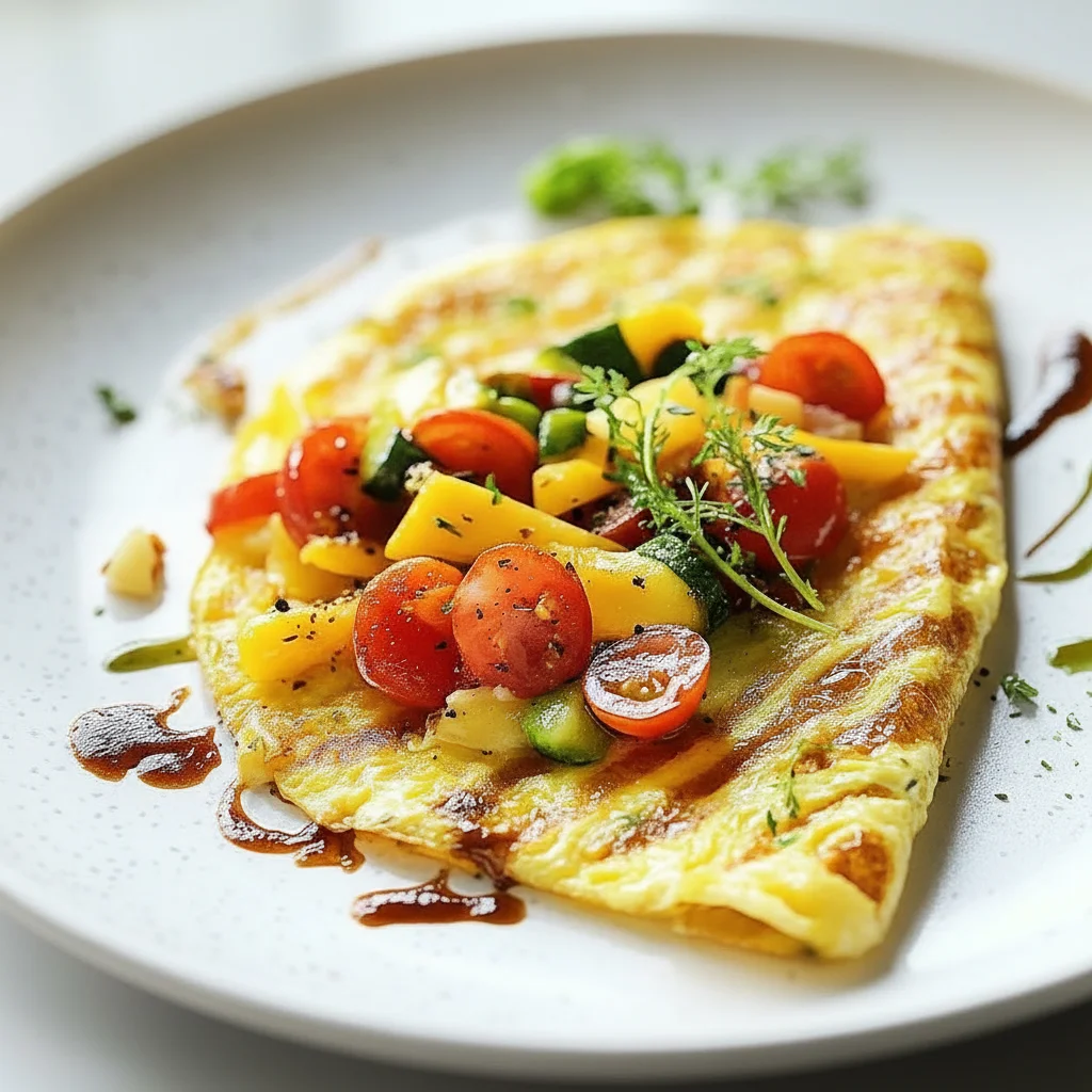 Cheese and Veggies Omelette Recipe Healthy
