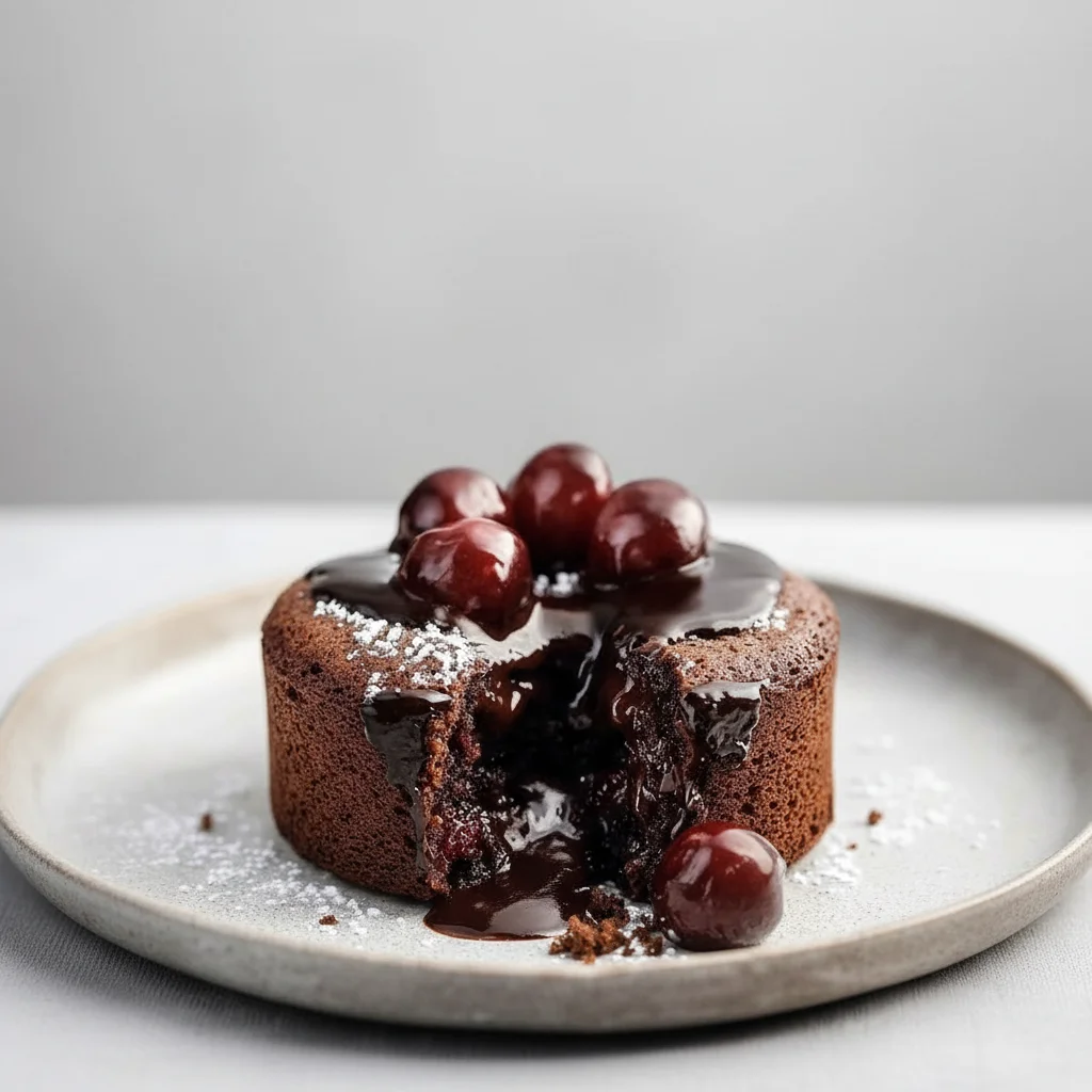 Chocolate Cherry Lava Cakes Recipe Molten Dessert
