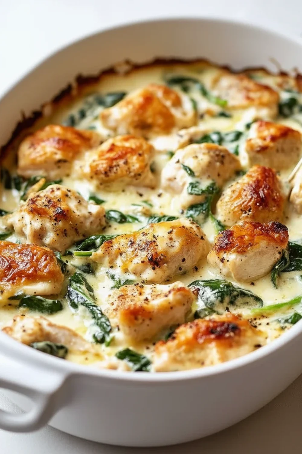 Creamy Spinach Chicken Casserole Recipe