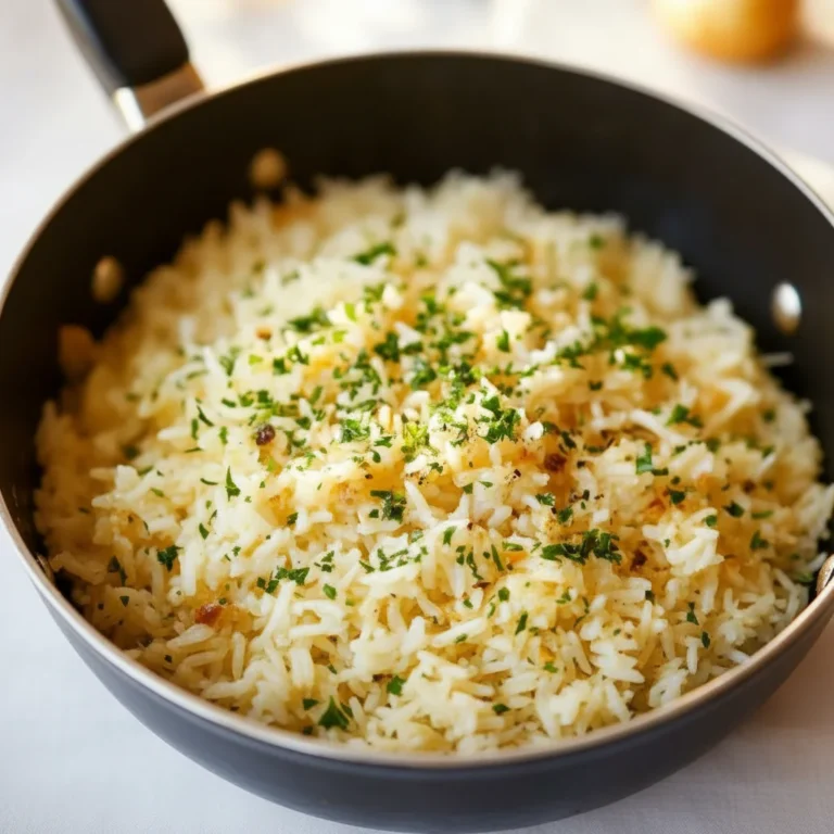 Garlic Butter Rice Recipe Easy Savory Side Dish
