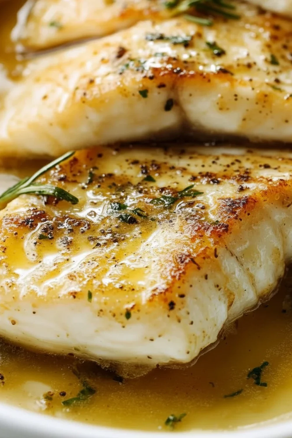 Garlic Butter Seared White Fish Recipe