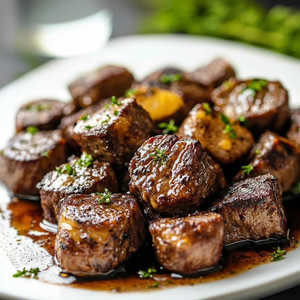 Garlic Butter Steak Bites Recipe Keto Friendly