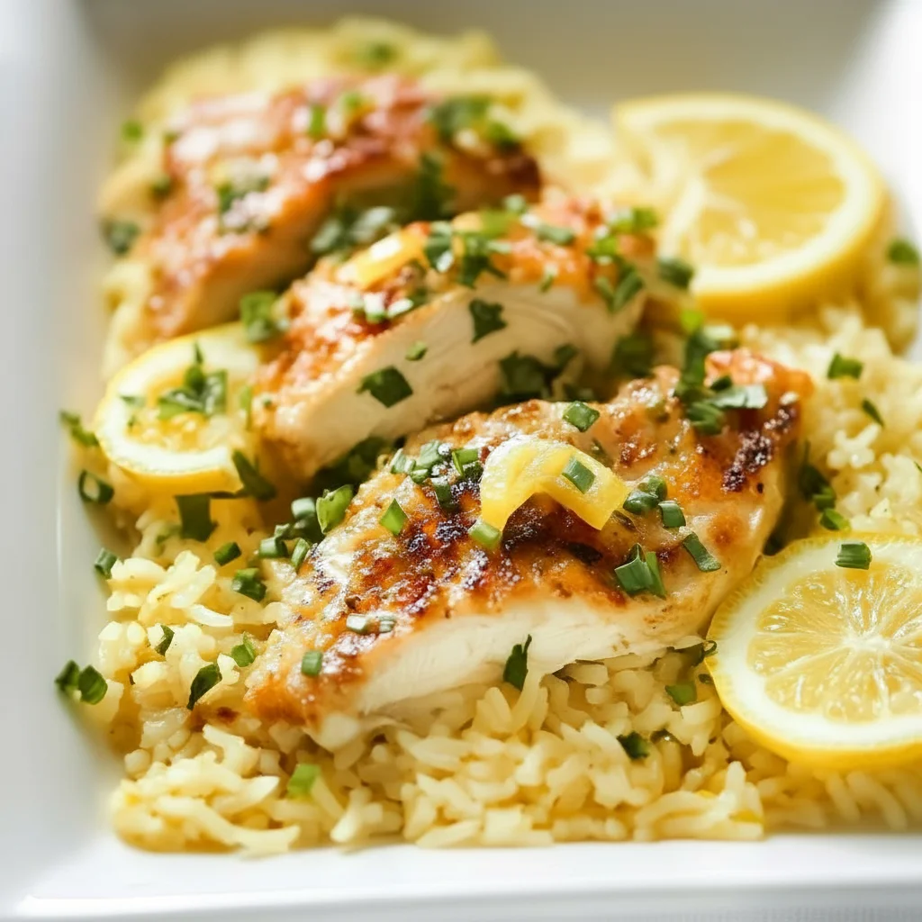 Lemon Chicken Rice Recipe One Pot Meal