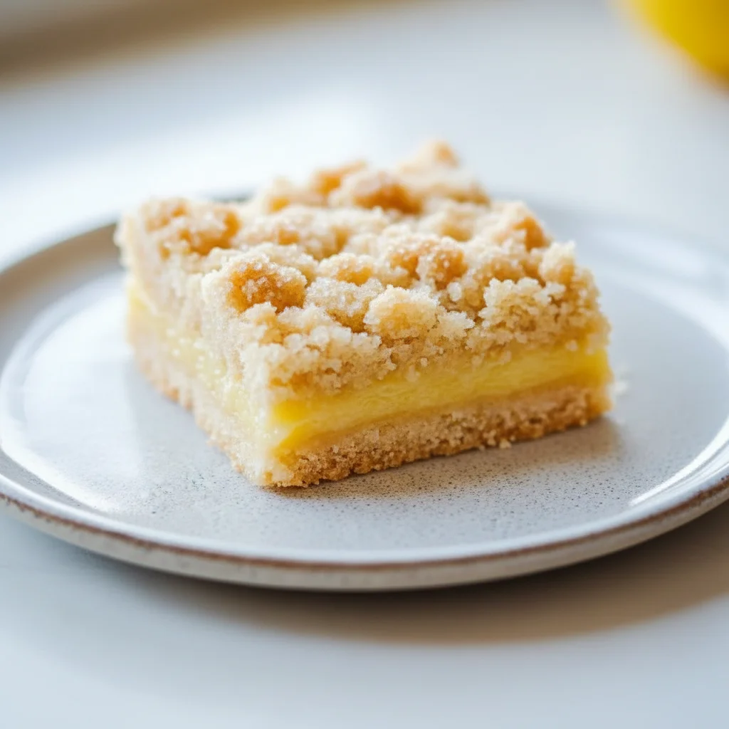 Lemon Crumb Bars Recipe Easy Zesty Dessert