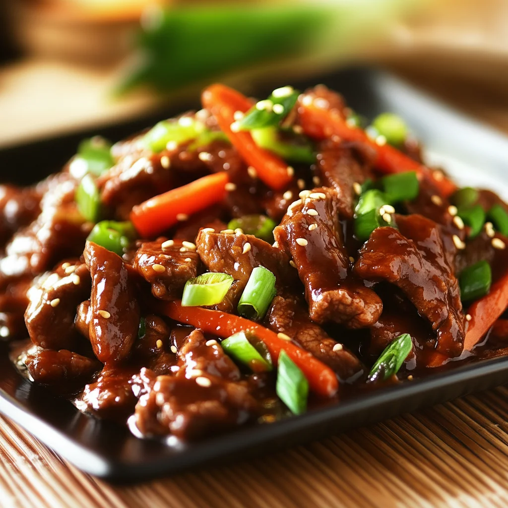 Mongolian Beef Recipe Savory Stir Fry