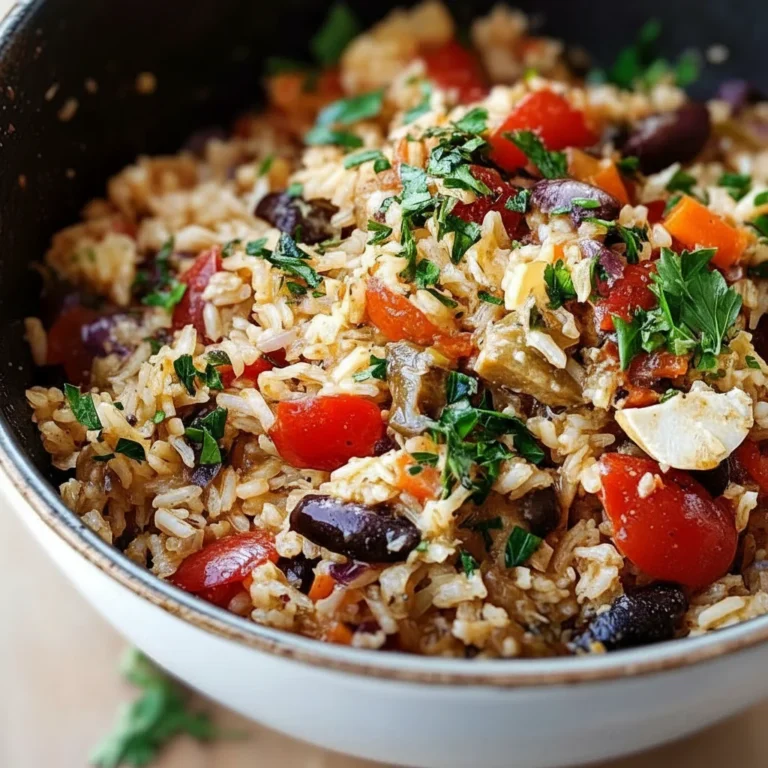 One Pan Mediterranean Rice Bowl Recipe Healthy