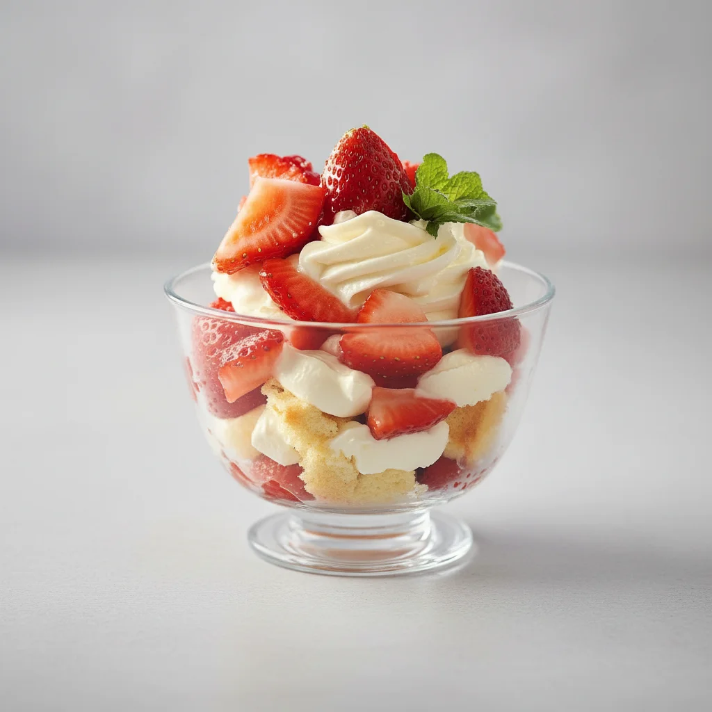 Strawberry Shortcake Trifles Recipe Layered Dessert