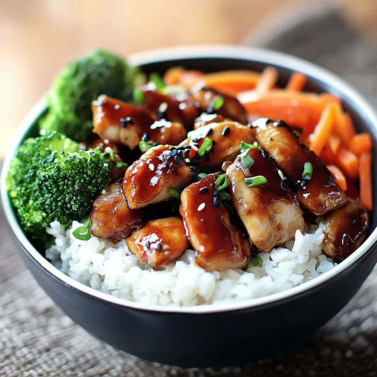 Teriyaki Chicken Bowl Recipe with Rice