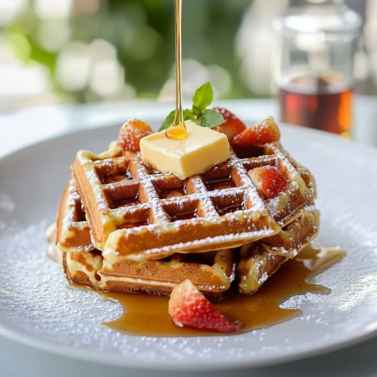 Waffles Recipe Fluffy Homemade Breakfast