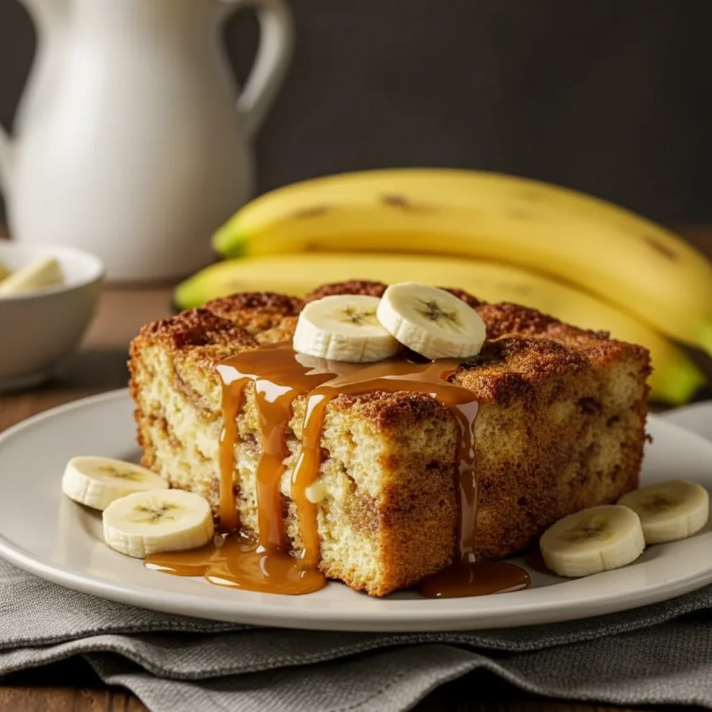 Bananas Foster Bread Pudding Dessert