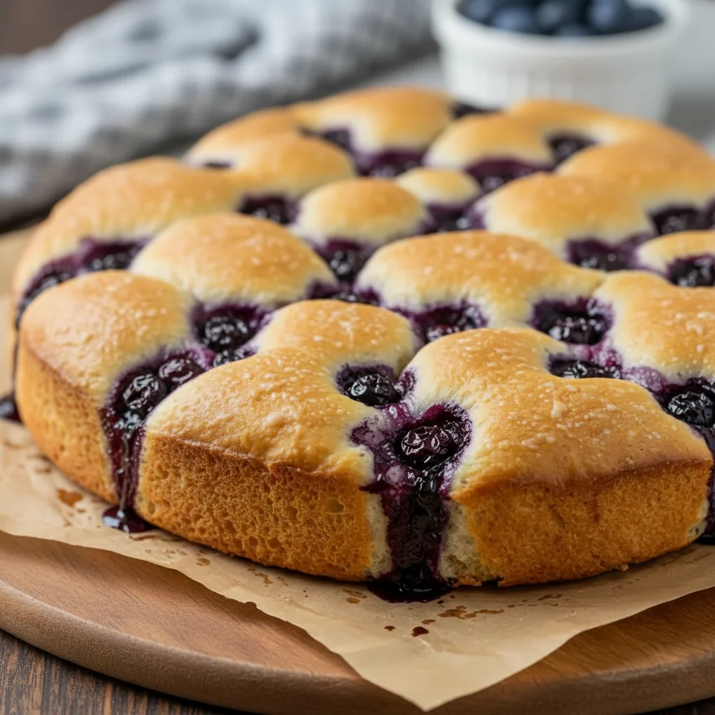 Blueberry Cottage Cheese Cloud Bread