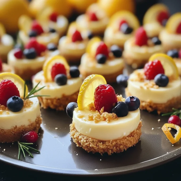 Christmas Mini Lemon Cheesecake Bites