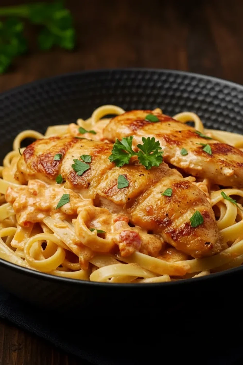 Creamy Cowboy Butter Chicken Linguine