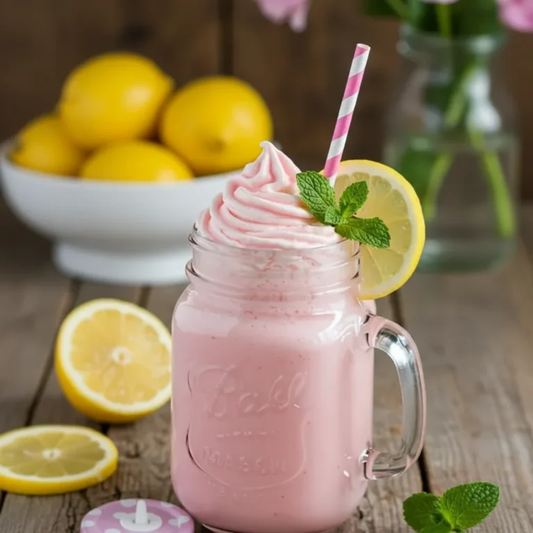 Creamy Whipped Pink Lemonade