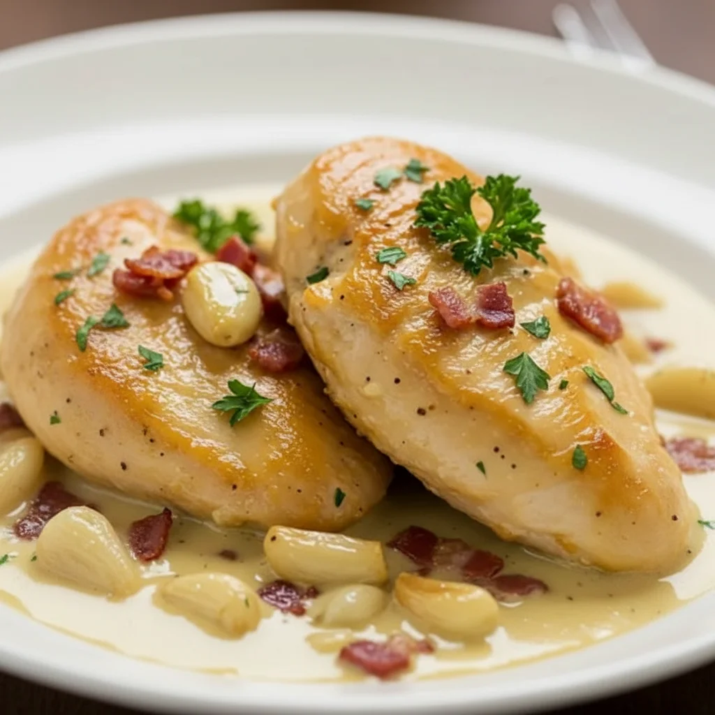 Crispy Parmesan Chicken Garlic Sauce