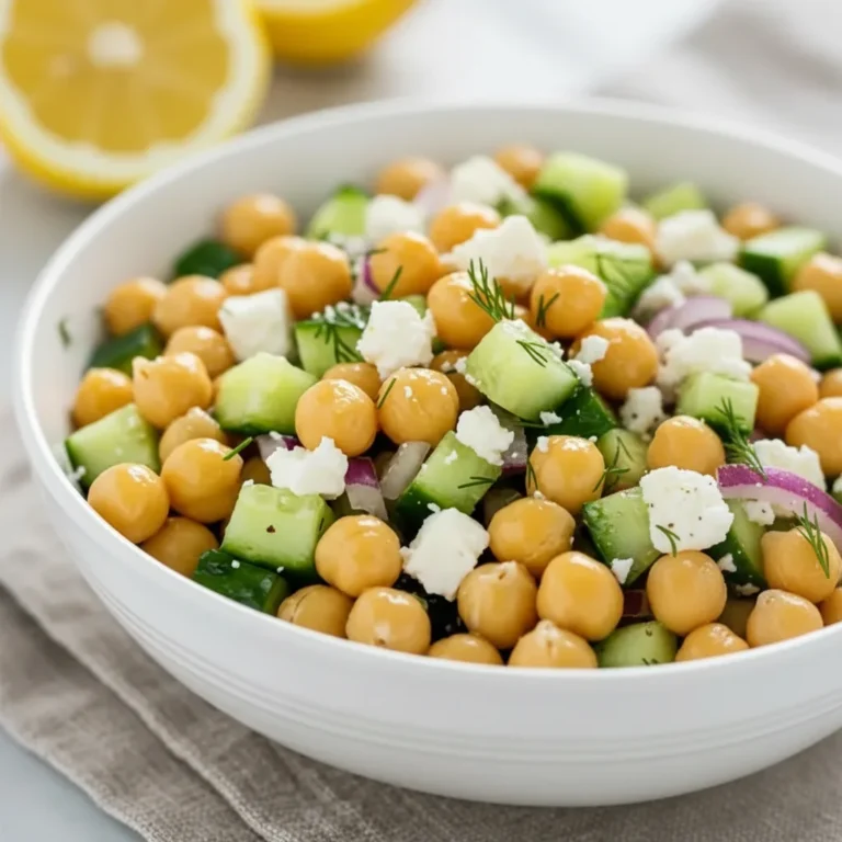 Crunchy Chickpea Cucumber Salad