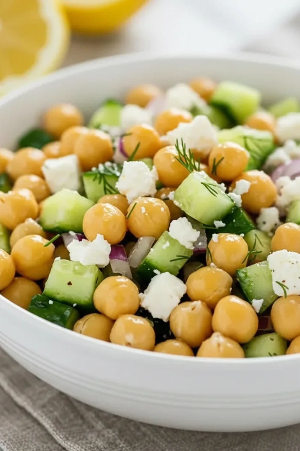 Chickpea Cucumber Salad