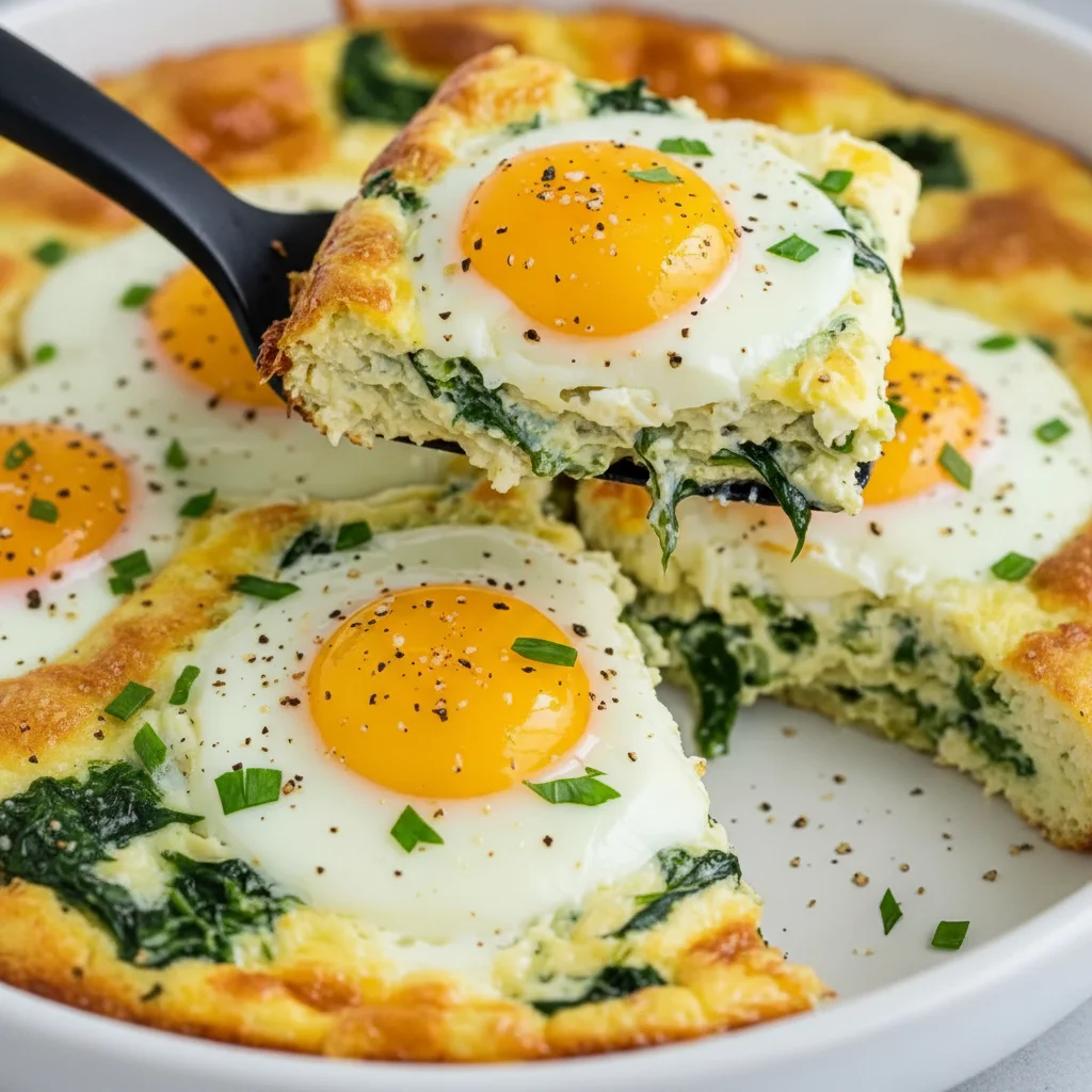 Fluffy Cottage Cheese Egg Bake