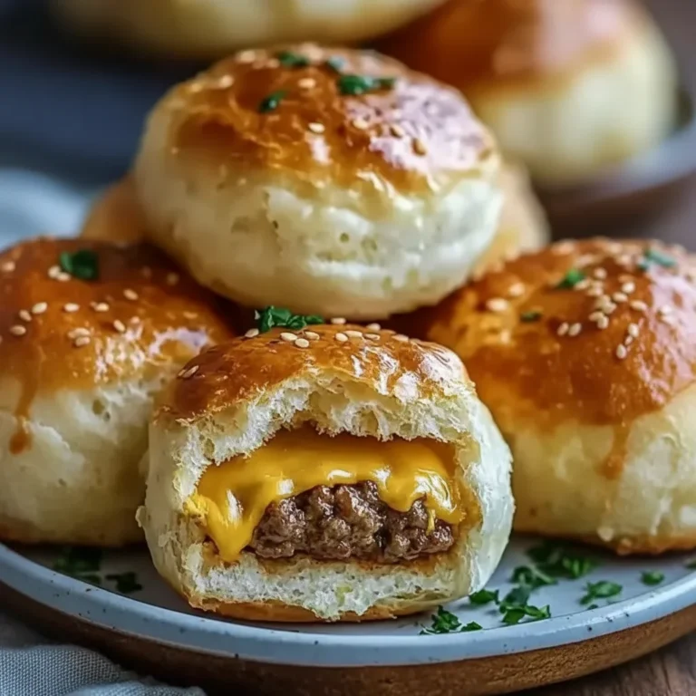 Garlic Parmesan Cheeseburger Bombs