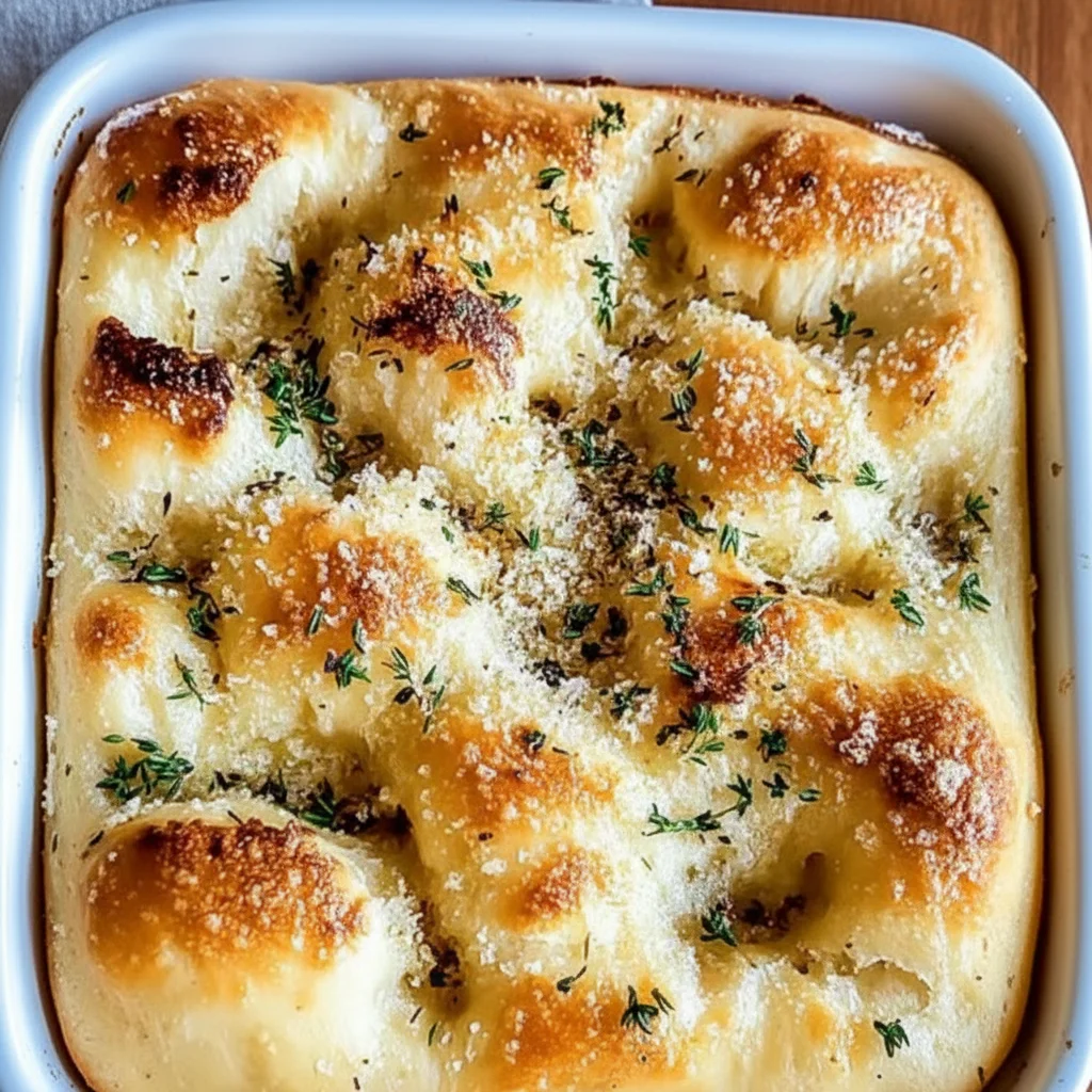 Garlic Parmesan Focaccia Bread