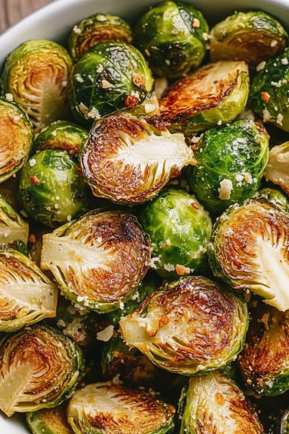 Garlic Parmesan Roasted Brussels Sprouts