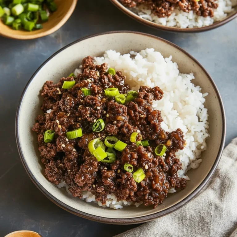 Korean Ground Beef Bowl