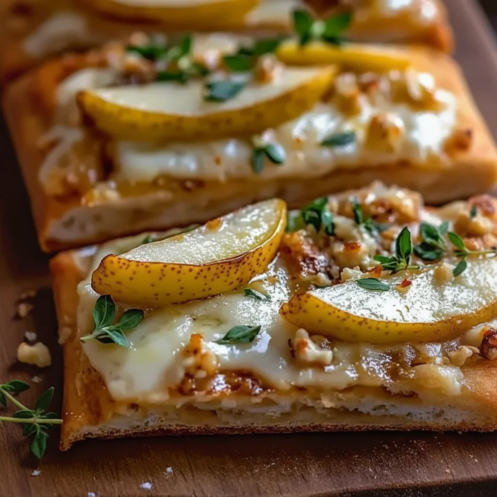 Pear Gorgonzola Flatbread Recipe