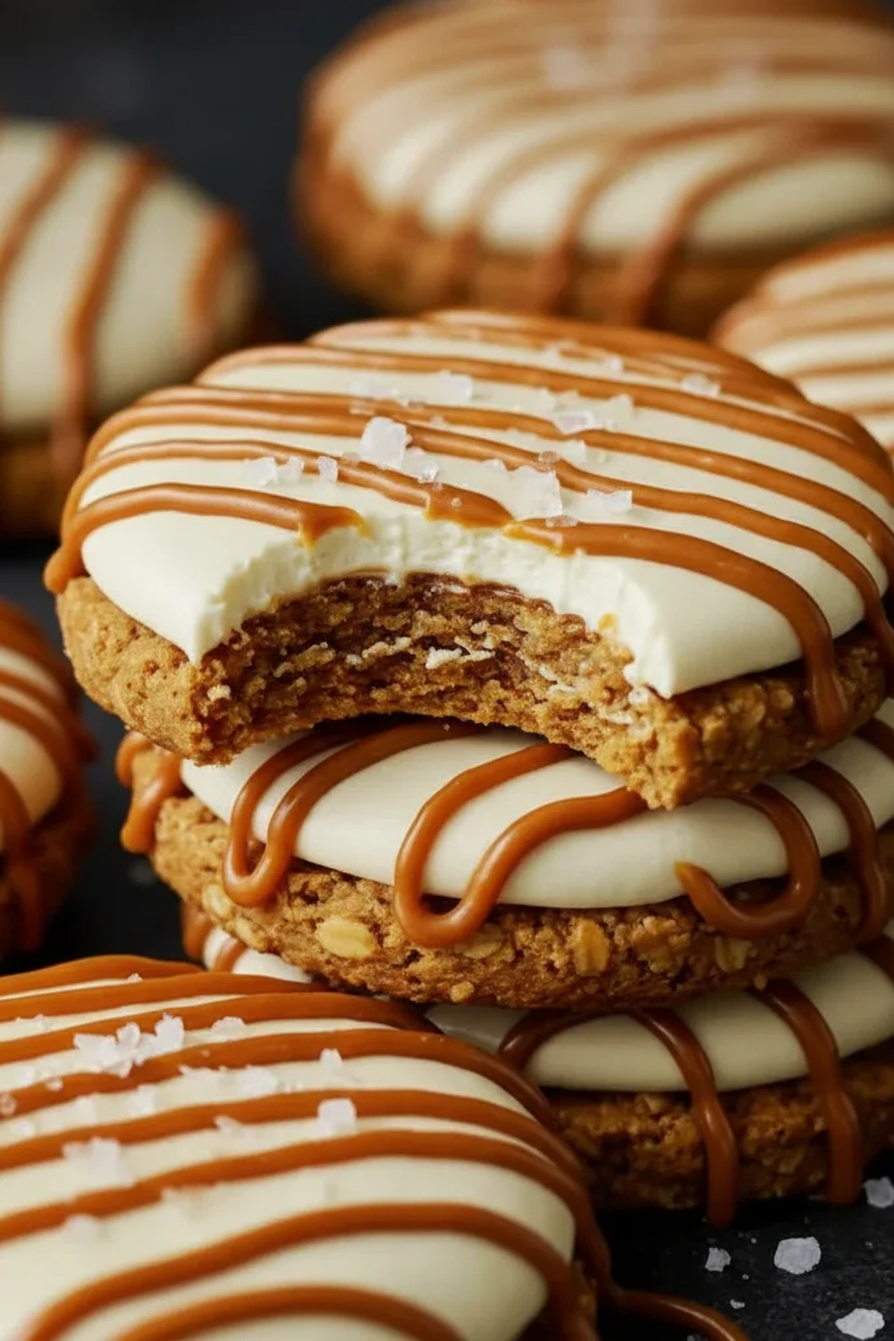 Salted Caramel Cheesecake Cookies