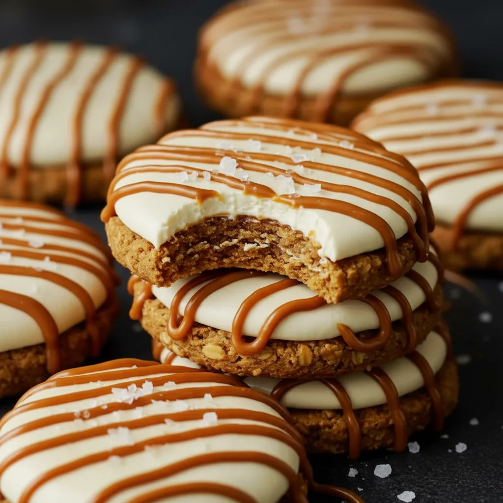 Salted Caramel Cheesecake Cookies