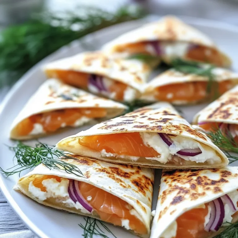 Smoked Salmon Mini Quesadillas Appetizer