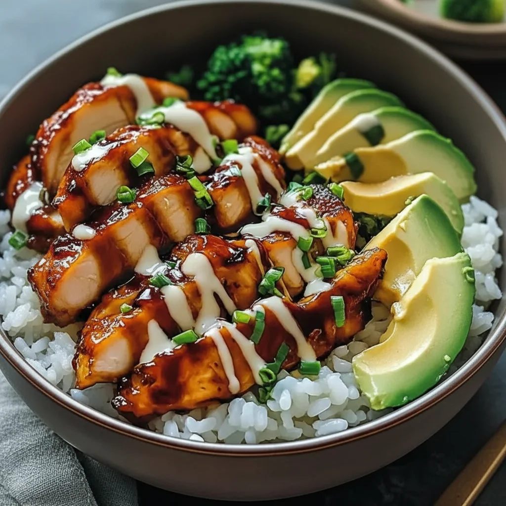 Sticky Chicken Rice Bowl