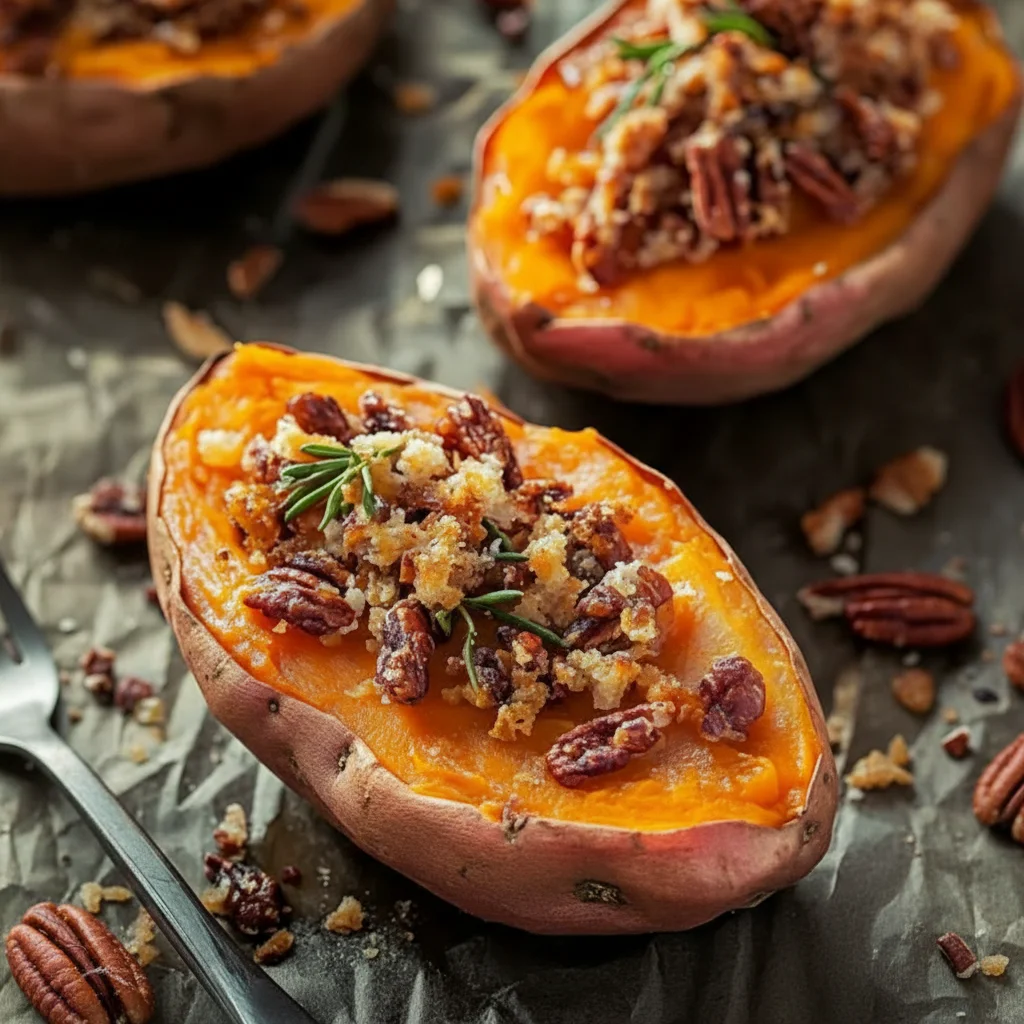 Twice Baked Sweet Potatoes
