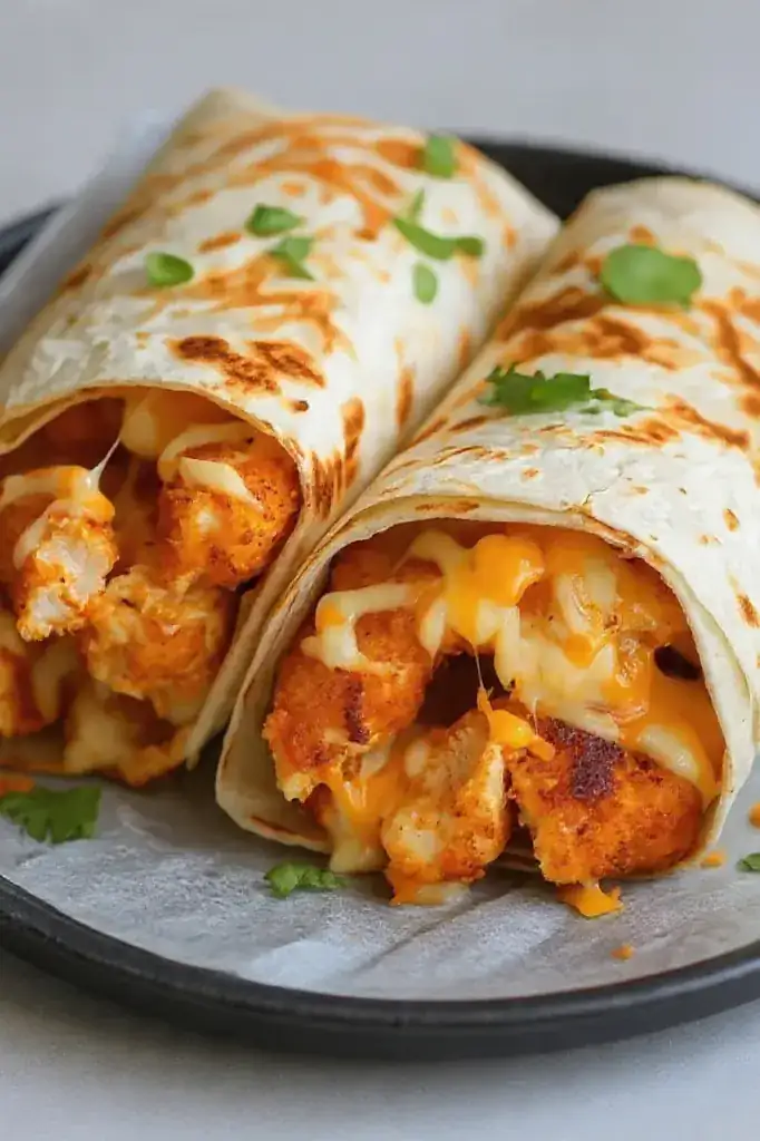 Air-Fryer Buffalo Chicken Wraps
