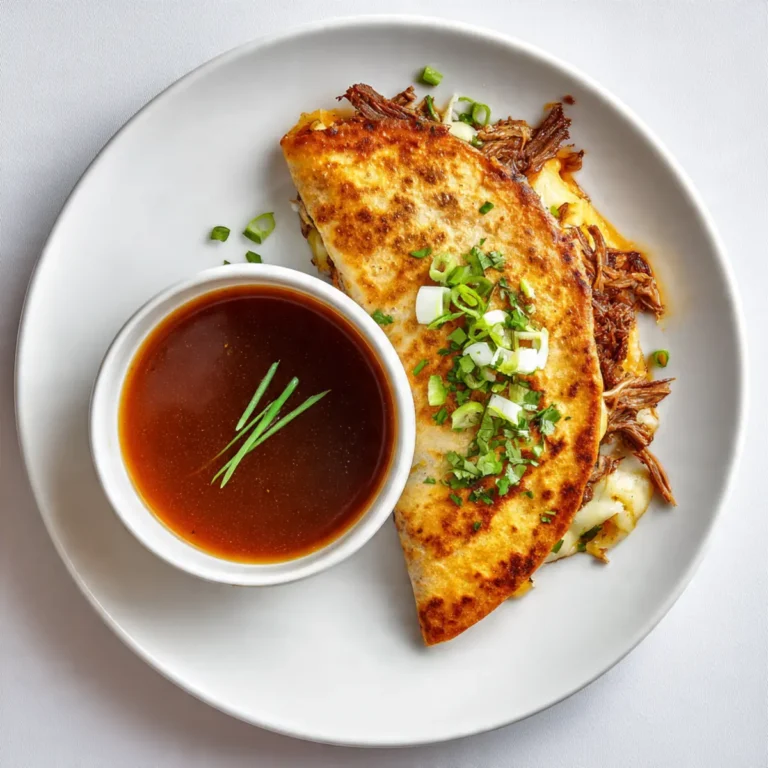 Birria-Style Beef Quesadillas With Consommé