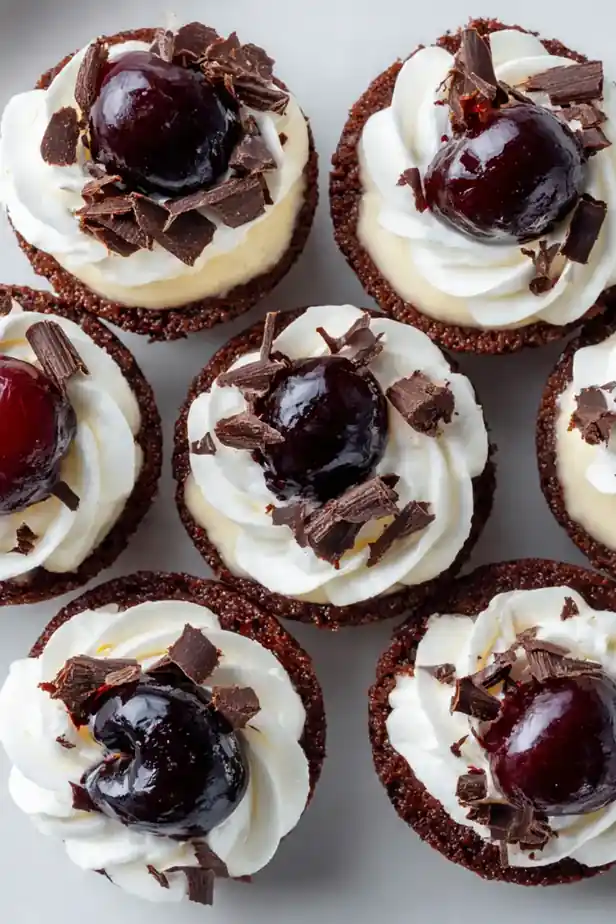 Black Forest Mini Cheesecake Bites