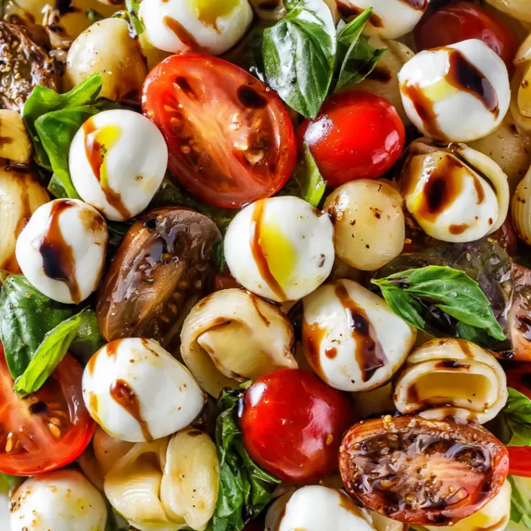 Caprese Pasta Salad With Fresh Basil