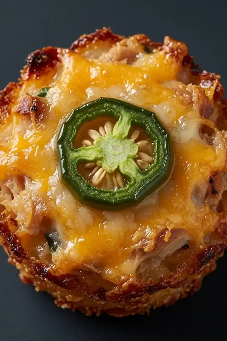 Cheesy Cheddar & Jalapeño Tuna Rice Bites