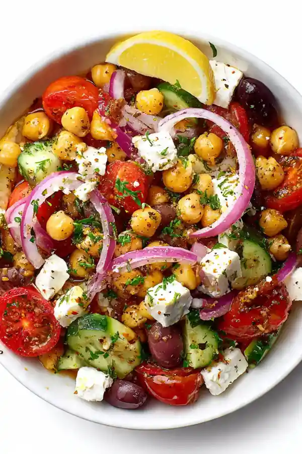 Classic Greek Chickpea Bowl