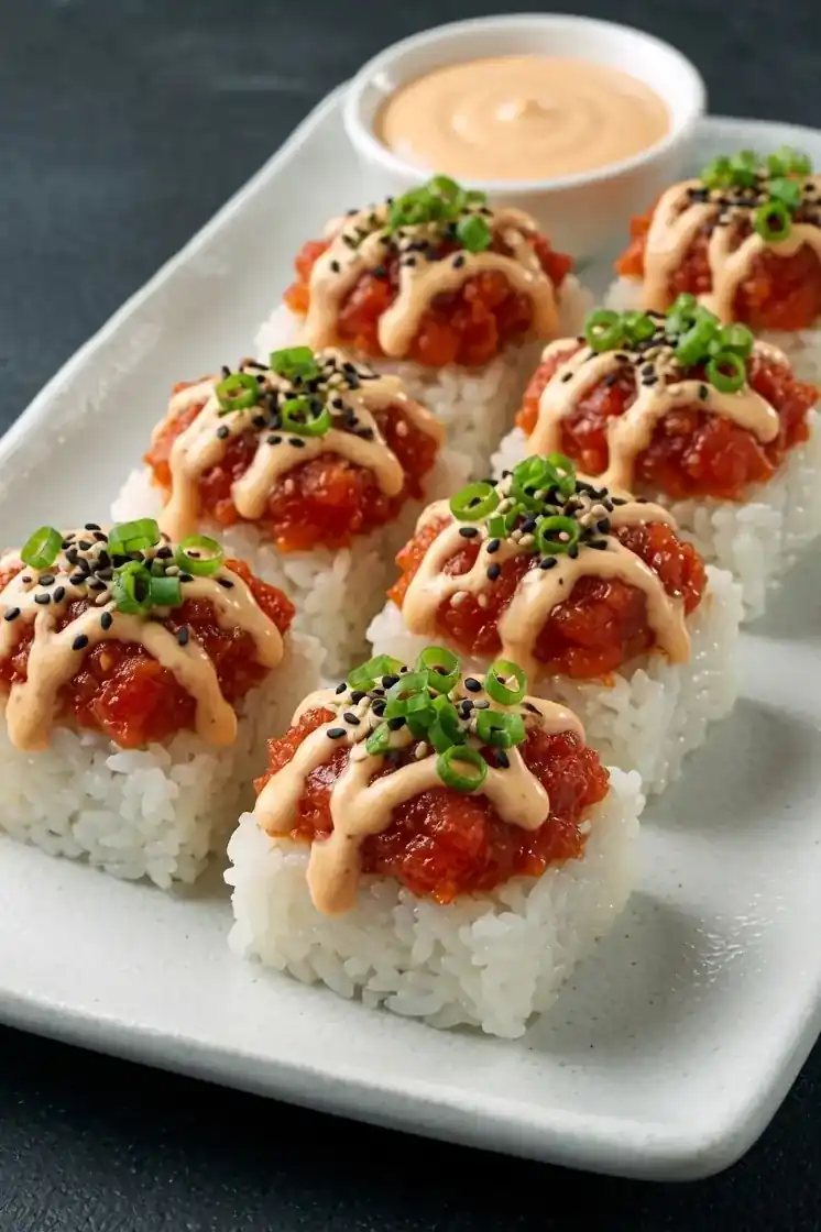Classic Spicy Mayo Tuna Rice Bites