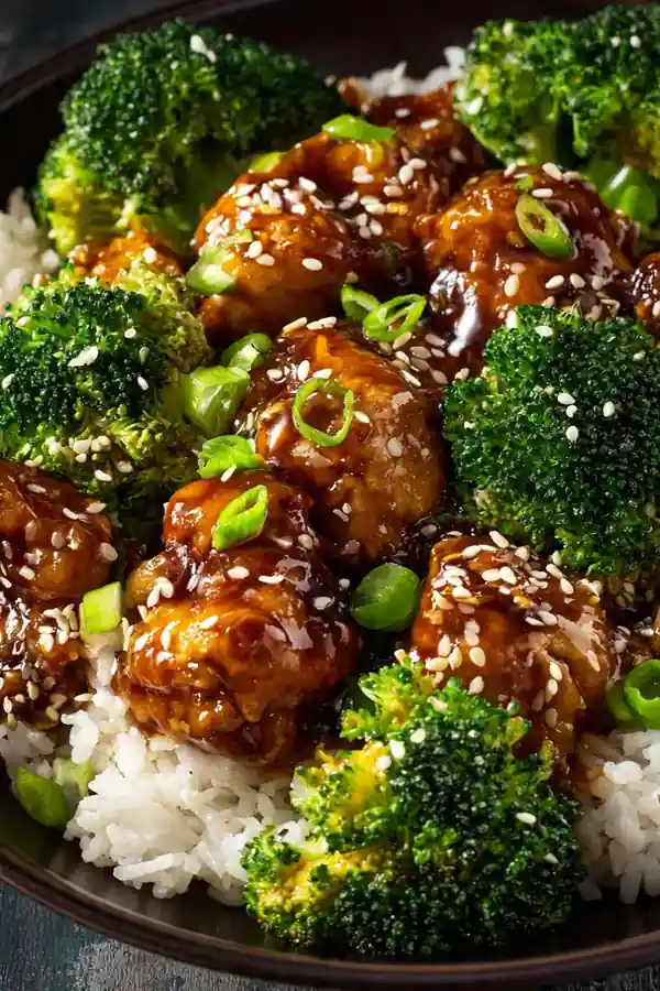 Classic Stovetop Sticky Honey Sesame Chicken Bowl