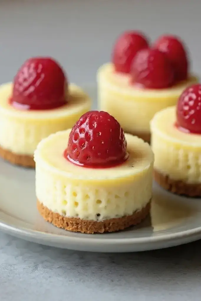 Classic Vanilla Bean Mini Cheesecake Bites