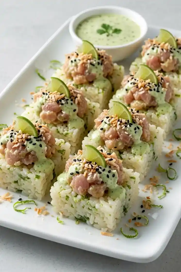 Coconut & Lime Tuna Rice Bites