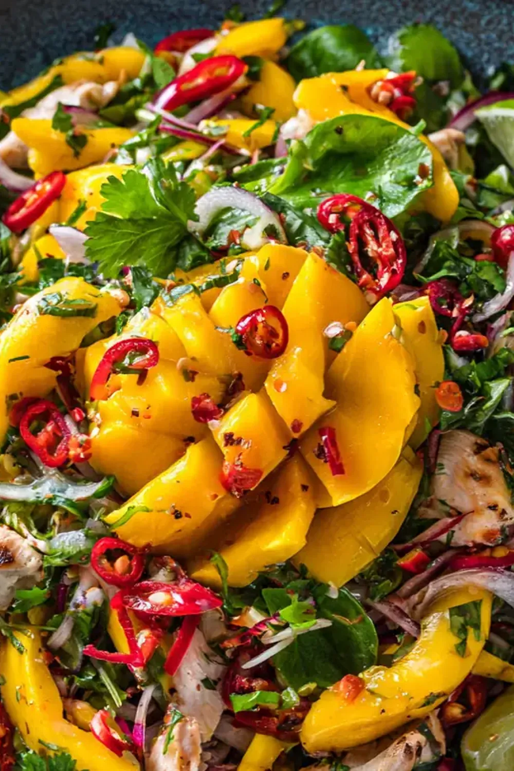 Cold Thai Mango Chicken Salad