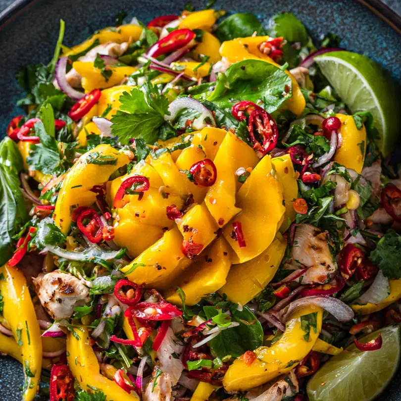 Cold Thai Mango Chicken Salad