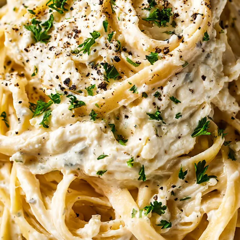 Cottage Cheese Alfredo Pasta (High-Protein & Creamy)
