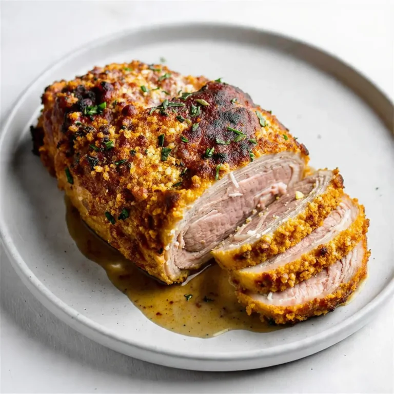 Crispy Baked Pork Tenderloin With Garlic Herb Crust