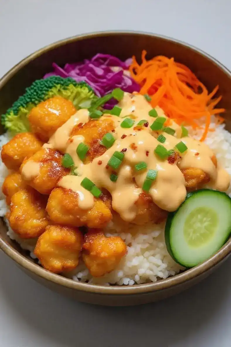 Crispy Bang Bang Chicken Bowl