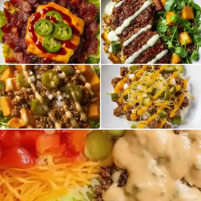 Easy Big Mac Smash Burger Bowls