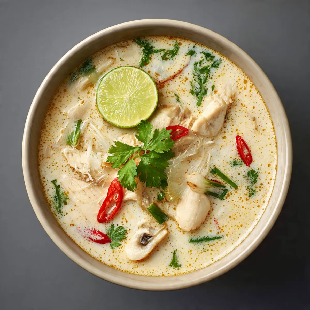 Easy Tom Kha Gai Thai Coconut Chicken Soup